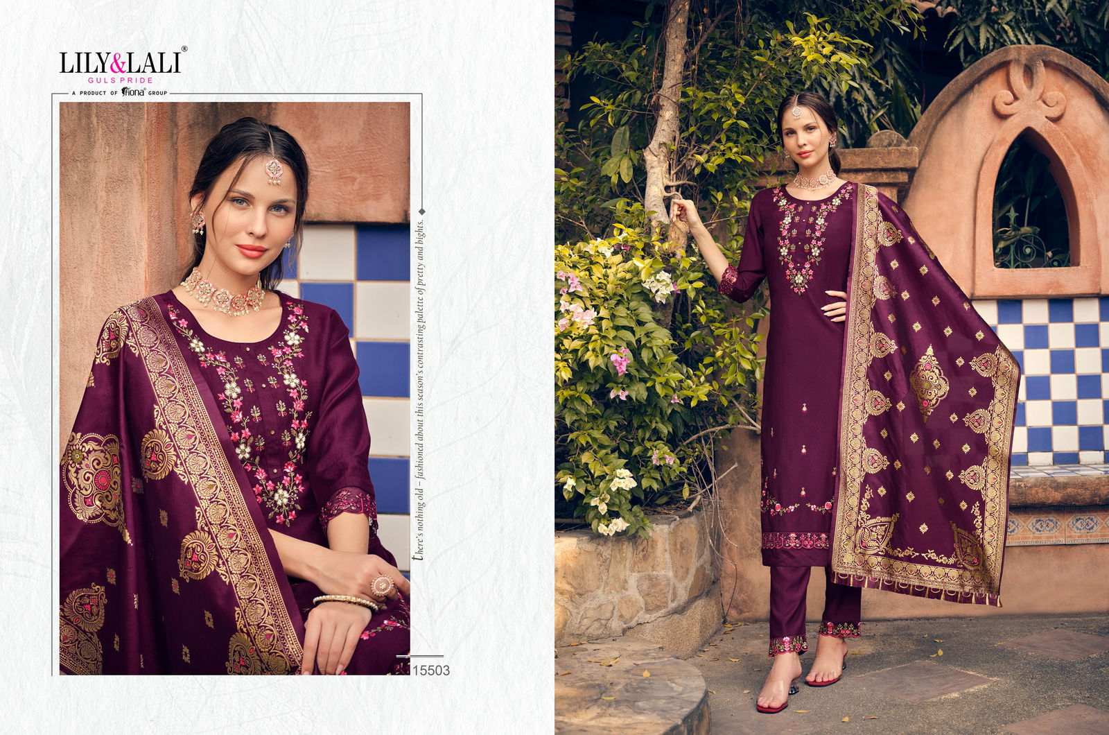 Hasmeena Vol 2 By Lily And Lali Kurti With Bottom Dupatta Orders in India
